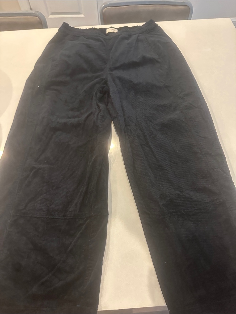 Pilcro women’s navy blue Corduroy Relaxed-Fit Pants